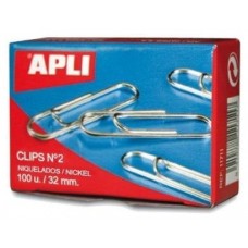 CLIPS APLI PLATEADO CAJA 10U en Huesoi